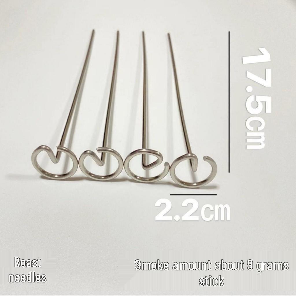 Stainless Steel Double-Layer Air Fryer Grill Rack with Skewers
