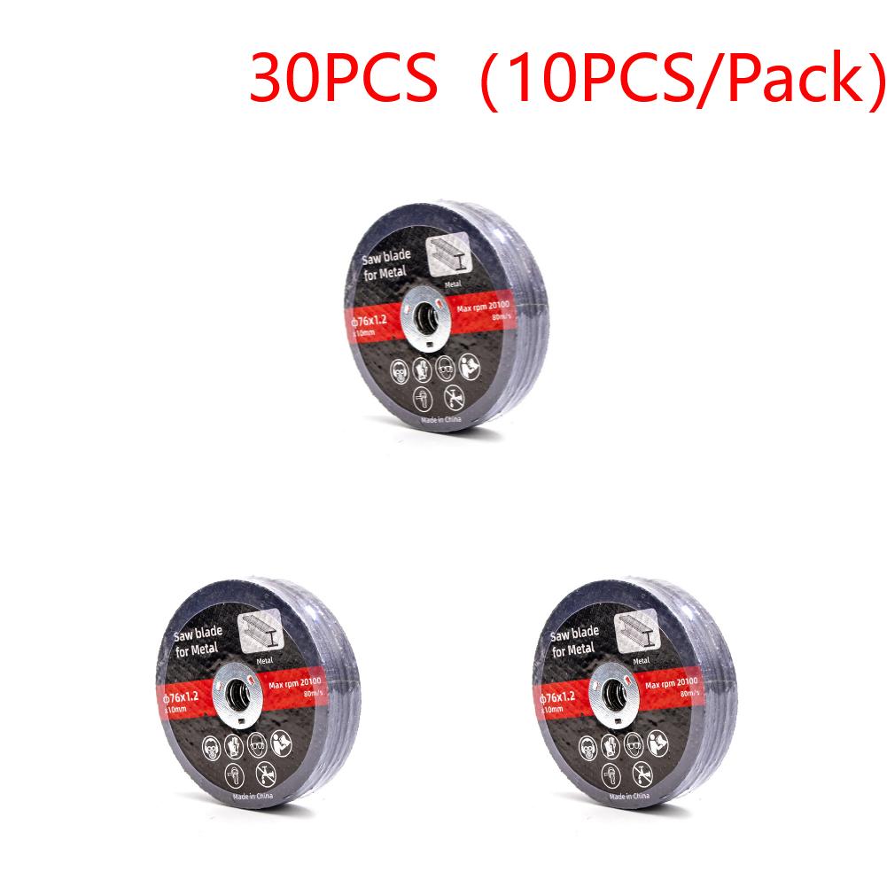 76mm Metal Cutting Discs High Hardness Sanding Cutting Discs Wear Resistance Cutting Blade Angle Grinder Accessories