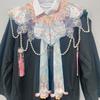 Traditional Chinese Style Handmade Tassel Hanfu Cloud Shoulder Classical Embroidery Ancient Style Hanfu Accessories W811