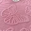 JSoft Warm Coral Fleece Blanket Pink Butterfly Jacquard Winter Thermal Sofa Throw Thick Bed Blanket Nap Knee Small Quilts