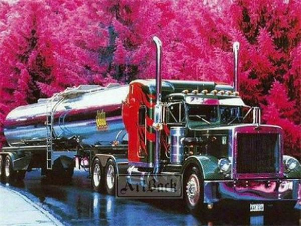 Diamond Painting New Collection Truck 5d Diy Embroidery Lorry Scenery Mosaic Cross Stitch Home Decor