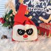 Mini Santa Claus Snowman Christmas Knit Bag Christmas Tree Reusable Christmas Gift Bags Knot Wrist Bags