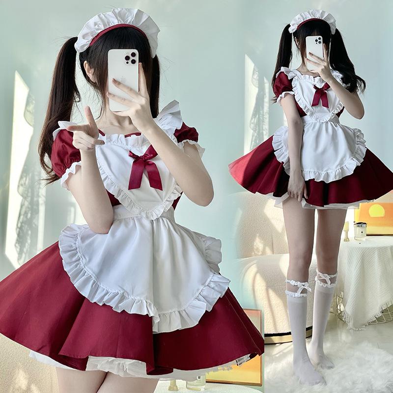 Pink and blue maid outfit Japanese Alice cute soft girl Lolita Lolita maid skirt ladies boss dress