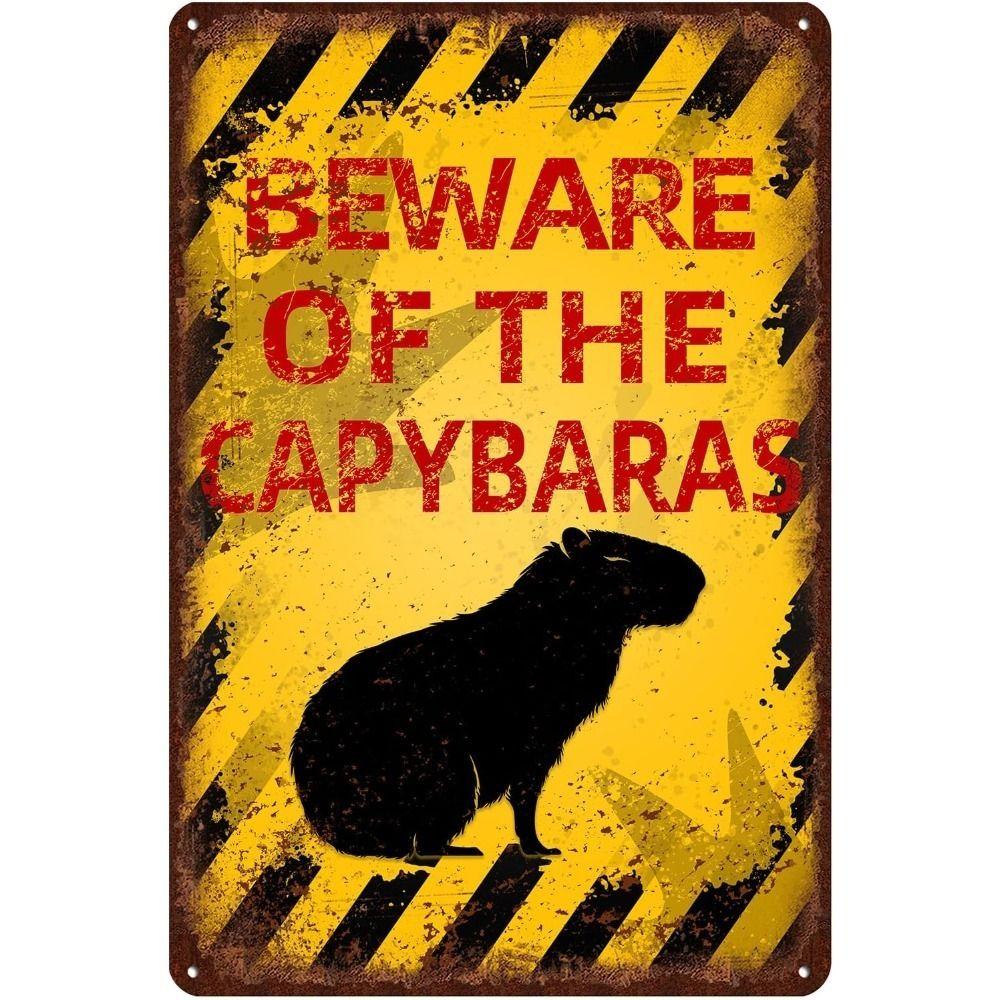 Beware of Animal Silhouette Aluminum Signs Metal Warning Plates