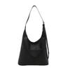 Trendy Casual Pu Tote Bag With Chic Minimalist Style Available In Black Brown Cream Color Perfect For Everyday Outfits