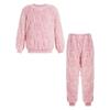 Kids Boys Girls Flannel Pajamas Set Casual Homewear Sleepwear Long Sleeve Tops with Pants Outfits