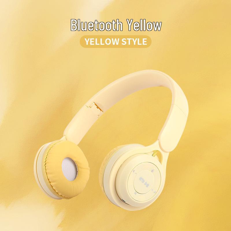 Macaron Wireless Bluetooth Over-Ear Headphones: Stereo, Long Battery, Universal, Perfect for Sports & Gaming.