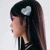 NO.439 [SILVER] HEART SHIELD HAIR PIN