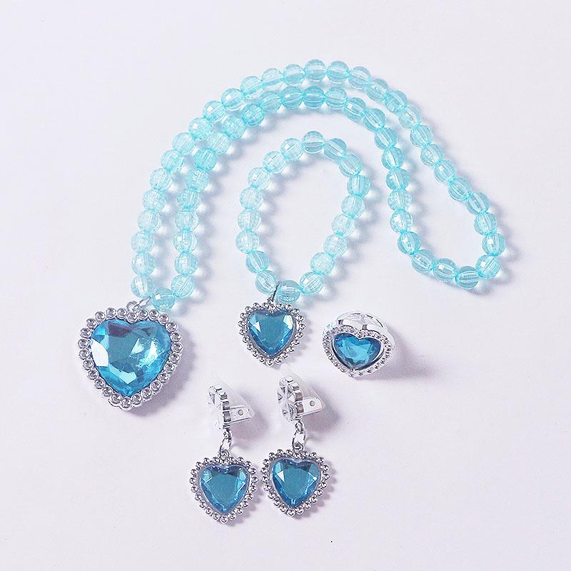 Elsa Princess Accessory Set: Crown, Wand, Gloves, Braids, Necklace, Bracelet, Earrings