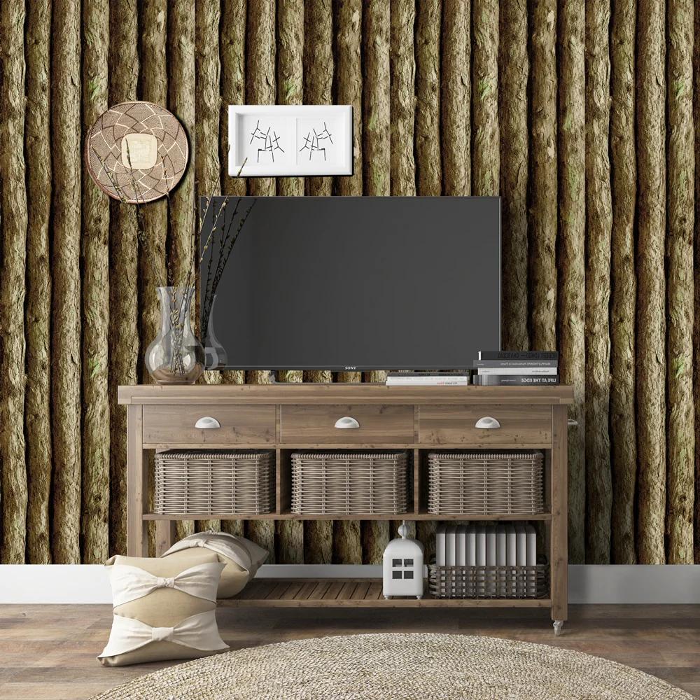 3D Vintage Faux Wood Panel Wallpaper For Walls Self Adhesive Contact Paper El Library Bedroom Living Room Wall Paper Decor