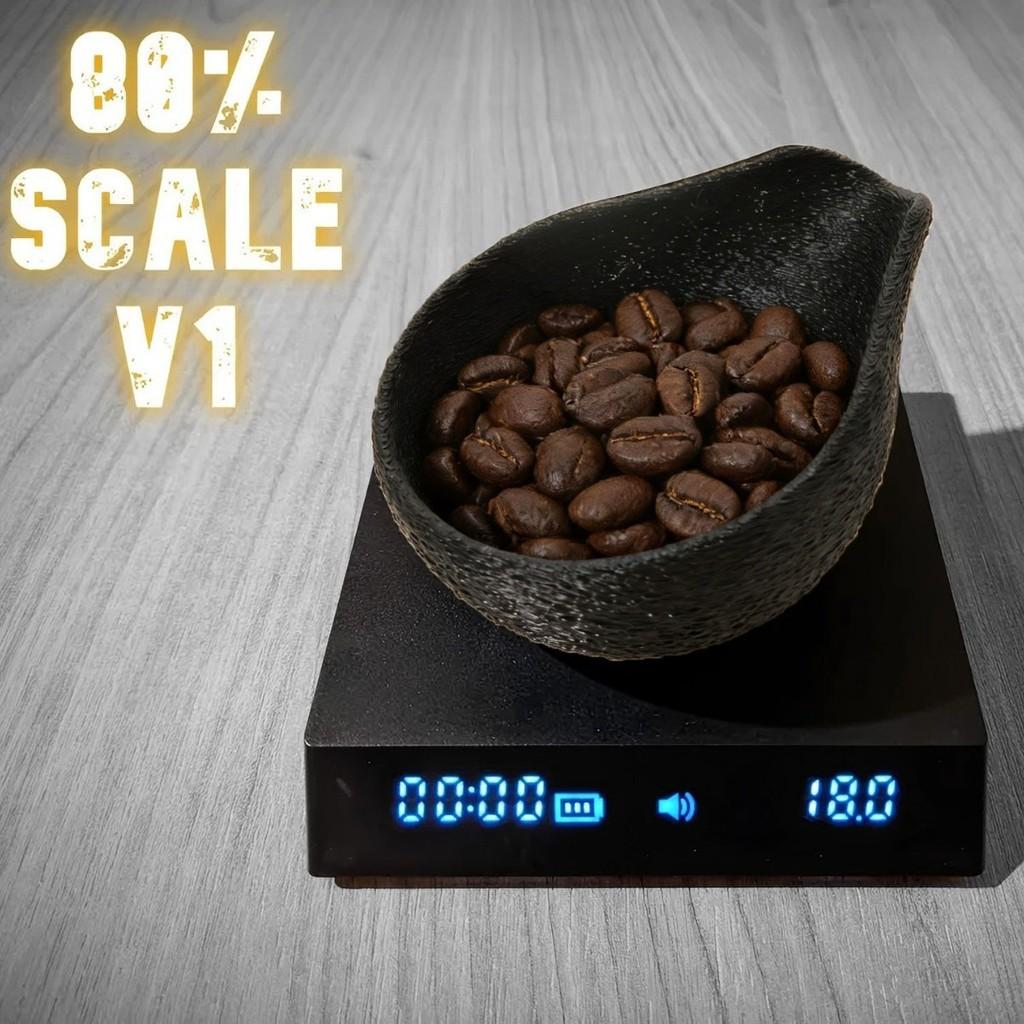Coffee Bean Measuring Scale With Modern Minimalist Design For Coffee Enthusiasts