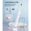 Elektryczna szczoteczka do zębów USB, akumulatorowa, elektryczna szczoteczka stomatologiczna, automatyczna, ultradźwiękowa, wodoodporna, IPX7, z 6 główkami szczoteczki