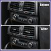 2pcs for BMW X5 F15 F16 Front AC Air Vent Outlet Tab Clip Chrome Plated Trims