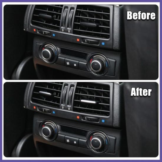 2pcs for BMW X5 F15 F16 Front AC Air Vent Outlet Tab Clip Chrome Plated Trims