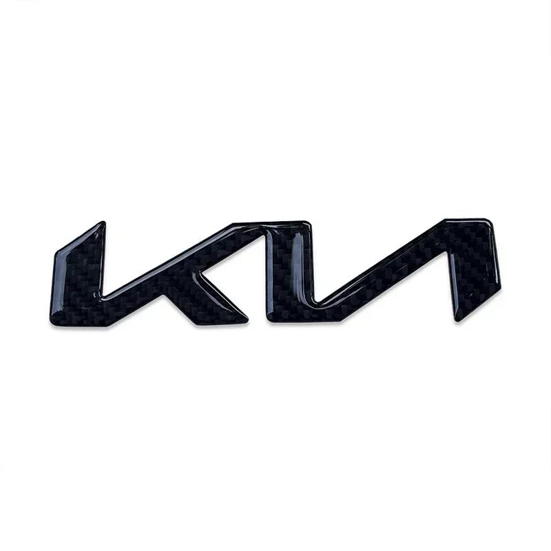 17*4.1CM Carbon Fiber Car Emblem Fender Side Badge Sticker for KIA K2 K3 K4 K5 KX7 Sportage Picanto Sorento Rio Soul Ceed Forte Rtzup33