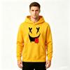 Men's Graphic Print Pullover Hoodie, Funny X Eyes Dripping Smile Pattern Casual Long Sleeve Sweatshirt