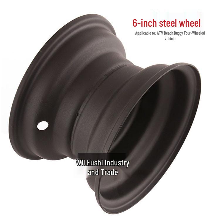 ATV Little Bull Beach Car Accessories: Dinosaur 145/70-6 Steel Wheel Rim with Three-Hole Hub for Four-Wheelers. 6-inch Steel Wheel for ATV