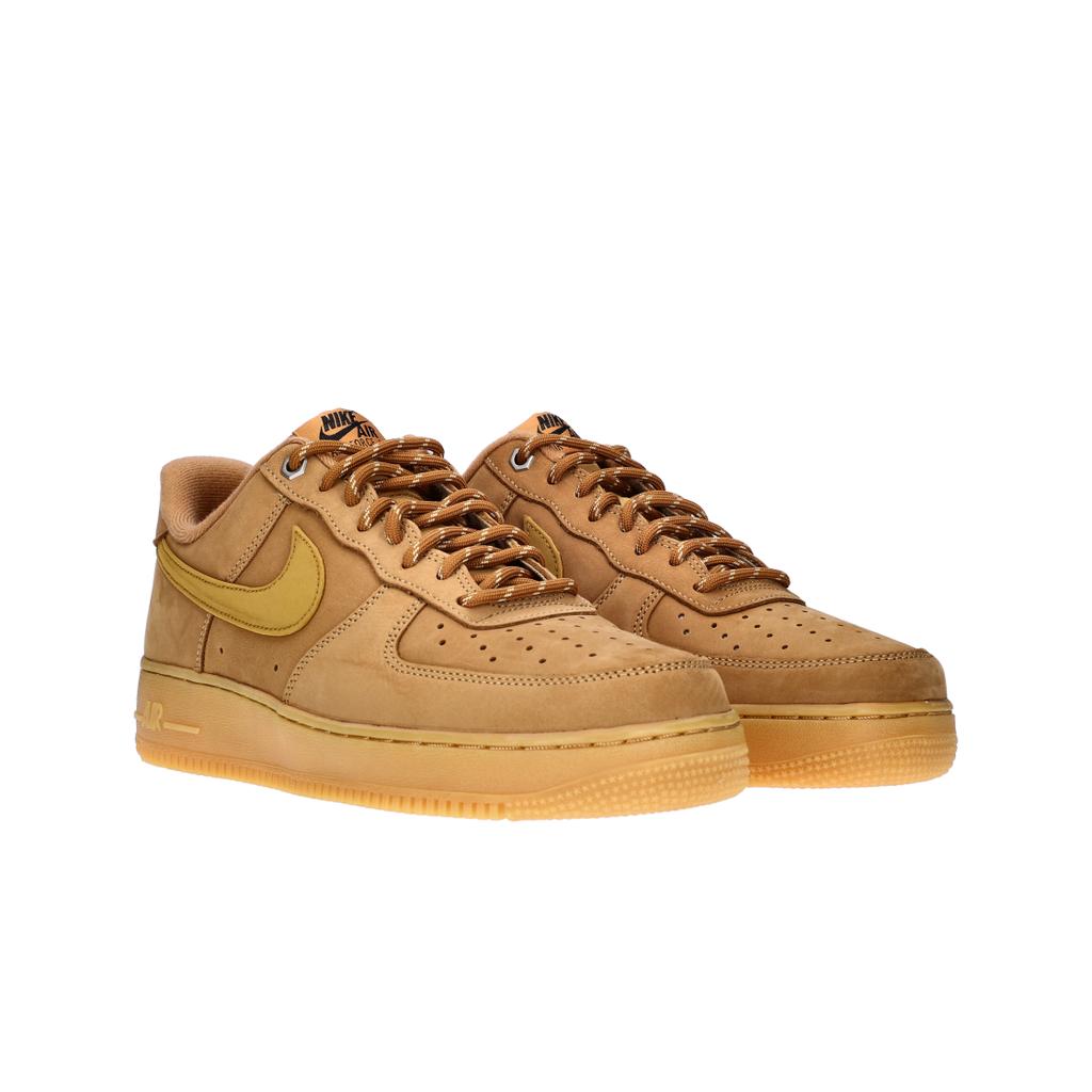 Nike Air Force 1 Low Flax 2019 Herren Sneaker Tan Gum-Light-Brown Schwarz CJ9179-200