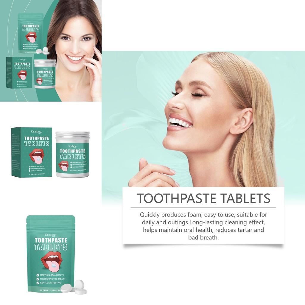 Refreshing Oralhoe Toothpaste Tablets For Effective Stain Removal And Long Lasting Freshness