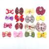 50/100pcs Cute Dog Hair Bows Dog Topknot Multicoloured Puppy Hair Bows Bright Flower Peals Pet Headwear Grooming Products