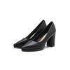 9-Pointed Single Shoes Women's Autumn New Thick Heels High Heels Women's One-pedal Waterproof Table Women's Shoes