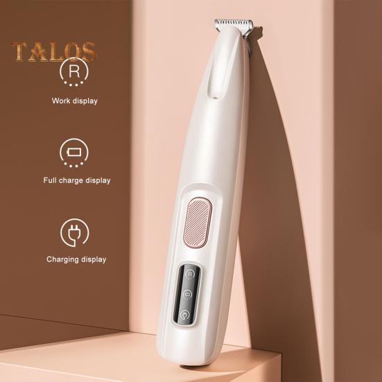 Tagliapeli per Zampe di Cane con Luce LED 3-in-1 Tosatrice Elettrica per Toelettatura Cani a Basso Rumore Cordless Ricaricabile Rasoio per Animali Domestici per Zampe Orecchie Faccia Groppa