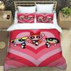 3D P-Powerpuff-Girls Cartoon Bedding Sets Exquisite Bed Supplies Set Duvet Cover Comforter Set Bedding Set Luxury Birthday Gift