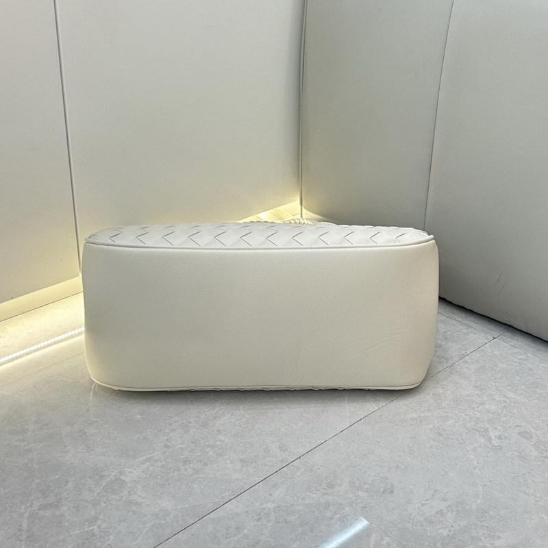 New woven leather handbag vegetable basket, basket bag tote bag, shoulder messenger bag, women's large capacity