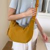Washed Nylon Cloth and Cotton Dumpling Bag Women's 2025 New Large-capacity Casual Messenger Bag Light Commuter Shoulder Bag