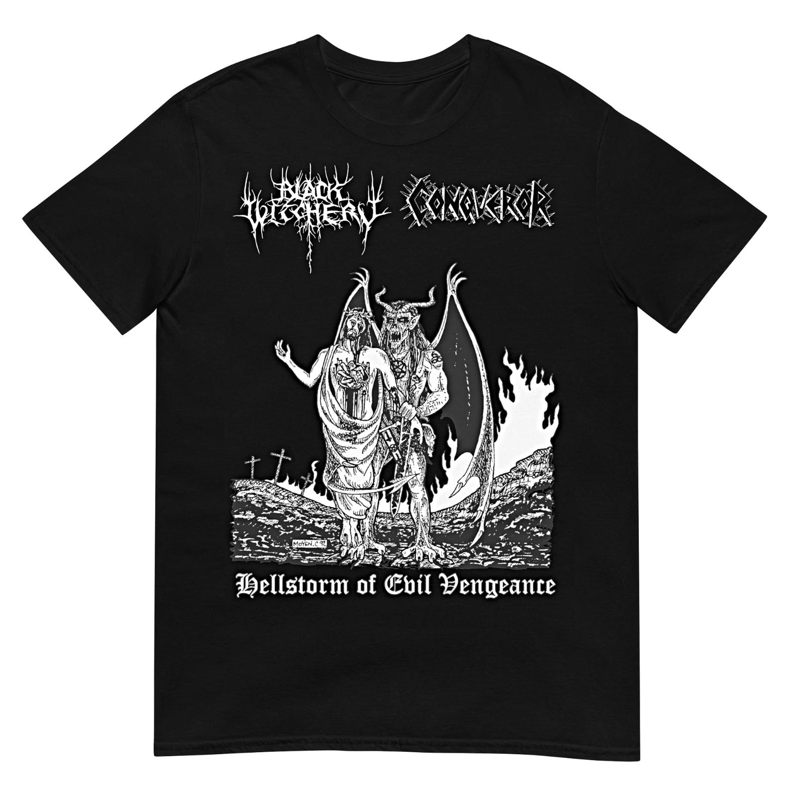 BLACK WITCHERY / CONQUEROR Hellstorm Of Evil Vengeance (2023) (Two Sided) TS M