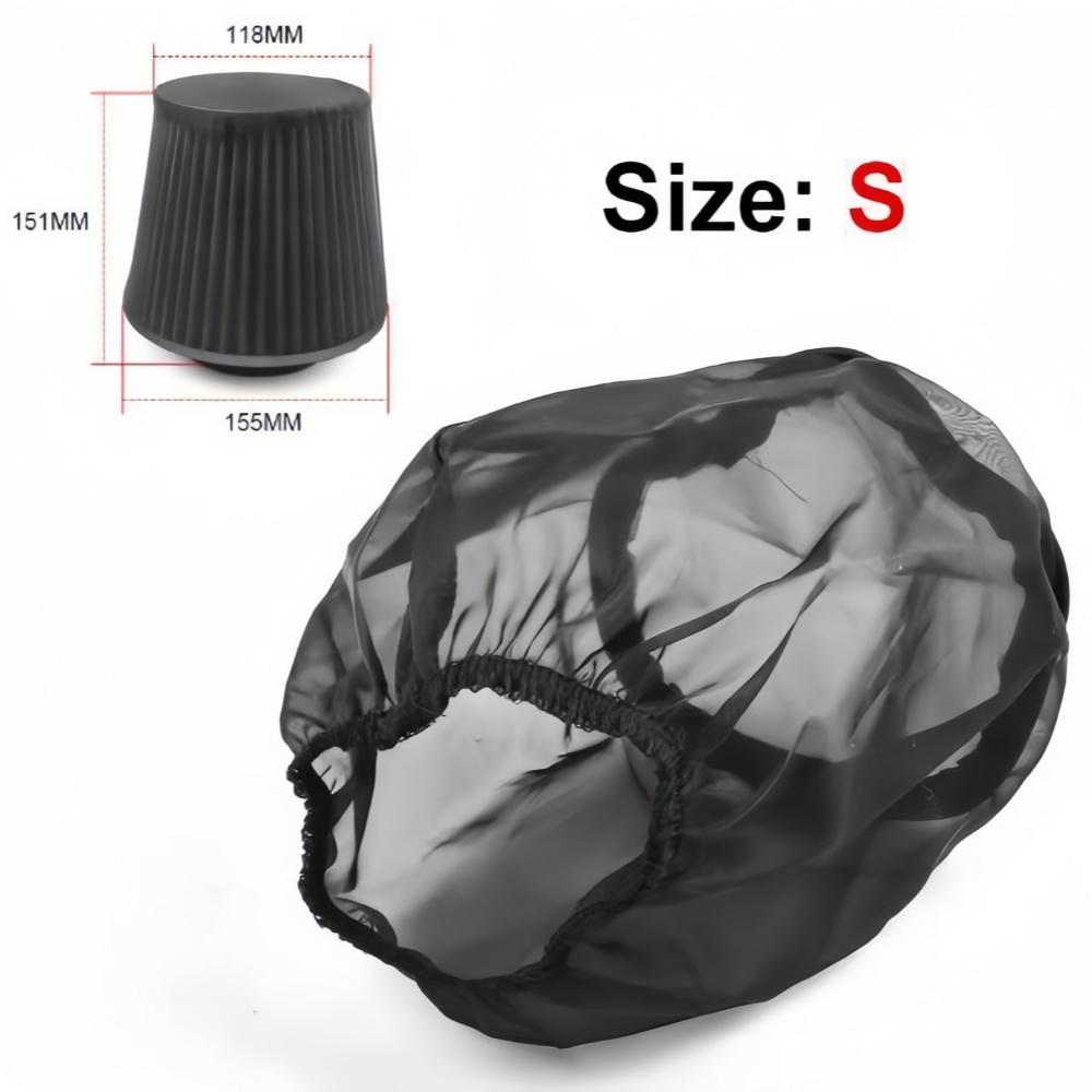Universal Air Filter Protective Cover Car High Flow Cold Air Intake Filters Waterproof Oilproof Dustproof Air Filter Cover S/L