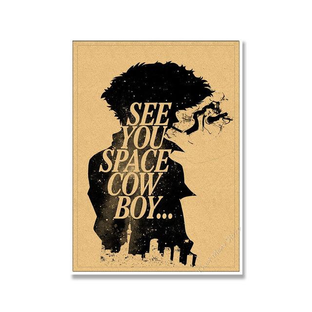 Japan Anime Posters Vintage Cowboy Creativity Posters Canvas Paintings Posters and Prints Living Home BedRoom Bar Artwork Decor No Frame