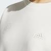 Adidas Lounge FW24 Comfortable Soft Crew Neck Sports Sweatshirt Women Sweatshirt Han-Jade-White JJ3577