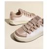 Niche Silk Board Shoes Early Spring New Leather Platform White Shoes Women's Shoes Soft Sole Casual Shoes Sports Shoes