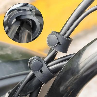 10 ks Gumový kábel na upevnenie rámu motocykla Káblový zväzok Napájací kábel Sťahovák Kábel spojky Kábel brzdy Elastické upevňovacie príslušenstvo