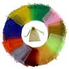 100pcs 13x18cm Drawstring Organza Bags Jewelry Packaging Bags Gifts Pouches Tulle Candy Bags Wedding Christmas Supplies