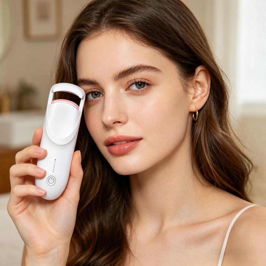 Heat the Eyelash Curler, Ensuring Safe Heating To Prevent Burns.