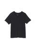 NEUTRAL WORKS. Undershirt, Deodorizing, Quick-Drying, Moisture-Wicking, Basic Light Short Sleeve V-Neck, Black, Size M