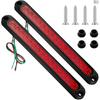 2 Pieces 10 Inch 15 LED Trailer Tail Light Bar Stop Turn Tail Lights Assembly