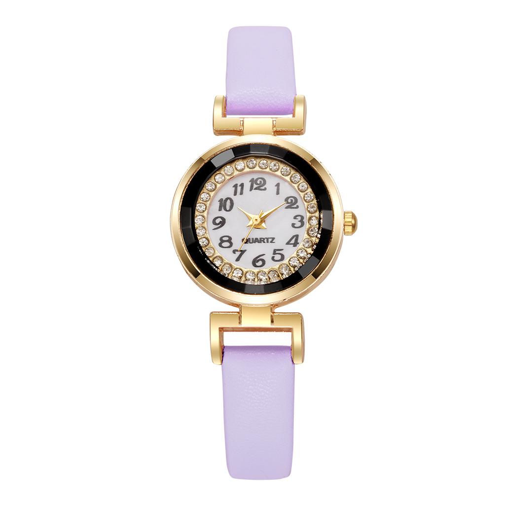 Mode Kleine Arabische Damenuhren Lässiges Lederarmband Quarzuhr für Mädchen Uhr Reloj Mujer