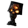 Skeleton Head Table Lamp with Cable Weather Resistant Halloween Skull Light Decoration For Garden Outdoor Decoration