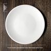 Diren Pure White Ceramic Dinner Plate