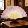 Er Qing Ancient Chinese Hanfu Dance Fan: Portable Silk Fan for Women