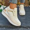 Women's Sneakers Luxury Rhinestone Casual Fashion Thick Bottom Non-slip Women's Lace-up Sports Running Shoes