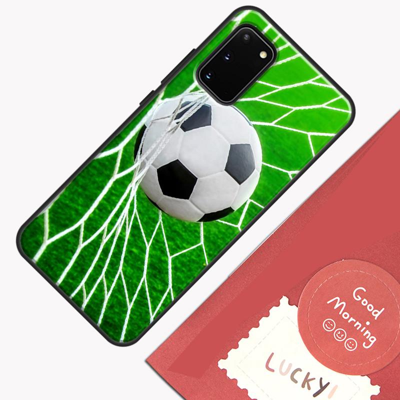 Football Soccer Ball Phone Case For Samsung Galaxy S24 S26 Ultra S20 S21 S22 S23 S25 Plus S10 S25 FE Cover Shell