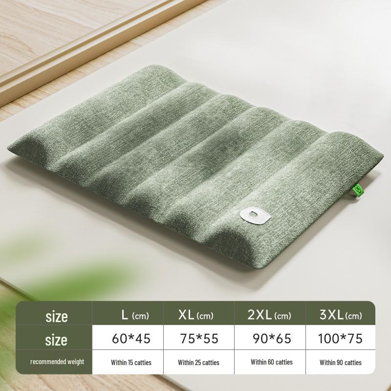 Four Seasons Thickened Dog Cushion: Warm, Removable, Washable Pet Nest & Sleeping Mat for Large Dogs.