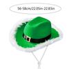 LED Santa Hat Green Cowboy Hat for Christmas Wide Brim Glowing Hat Festive Musical Festival Party Hat Cosplay Headwear