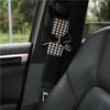 Cute And Practical Car Seat Belt Shoulder Cover With Plaid Bow Tie Design Car Accessories