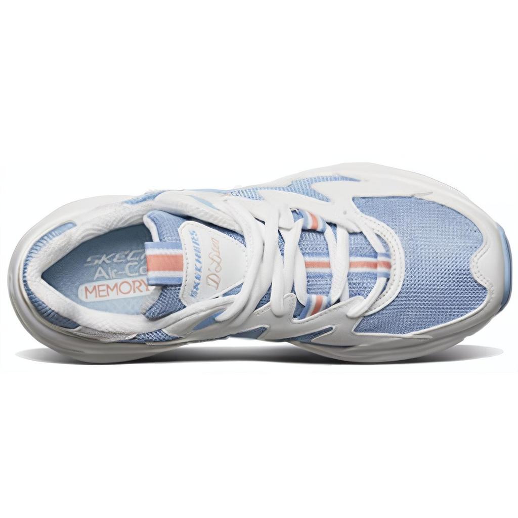 (WMNS) Skechers D'Lites Airy White/Blue Women's 88888105-WBL