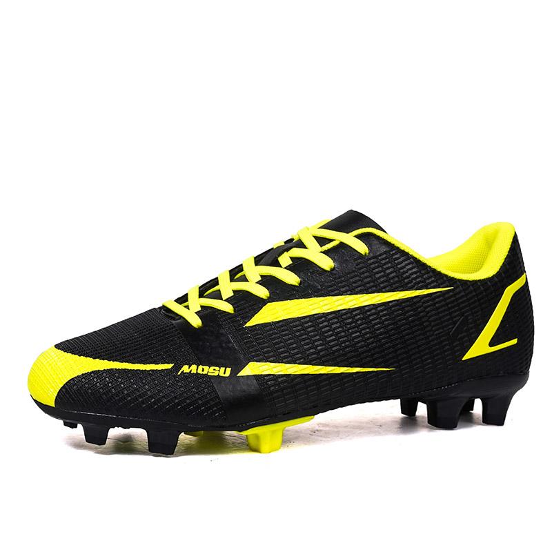 Men‘s Football Shoes Ankle Futsal Soccer Shoes Breathable Spiked Soccer Cleats Outdoor Training Sneakers Teenagers Football Boot